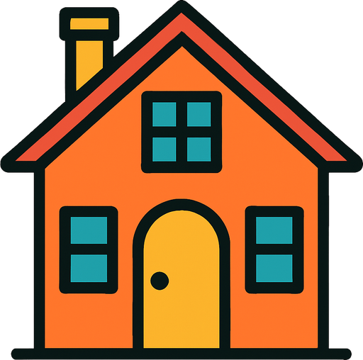 house.
In-Game asset.  2d.  High contrast.  No shadows