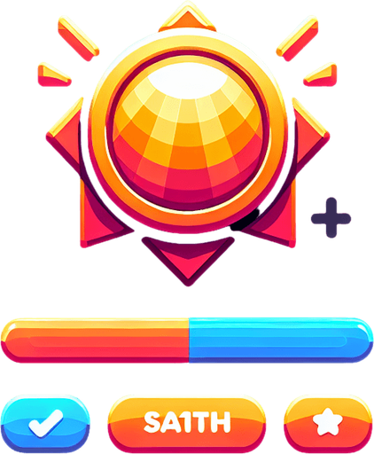 Make a button achievements.
Single Game Texture. In-Game asset. 2d. Blank background. High contrast. No shadows.