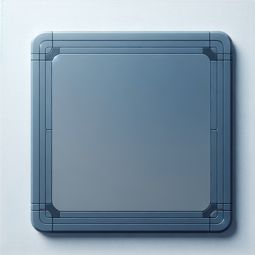 Blue-Tinted Tile: A clean and sleek tile design, consisting of a perfect square with a soft blue surface. A barely noticeable, thin blue border defines the edges, maintaining a smooth and minimal aesthetic. The tile is blank and pristine, embodying futuristic simplicity..
Single Game Texture. In-Game asset. 2d. Blank background. High contrast. No shadows.