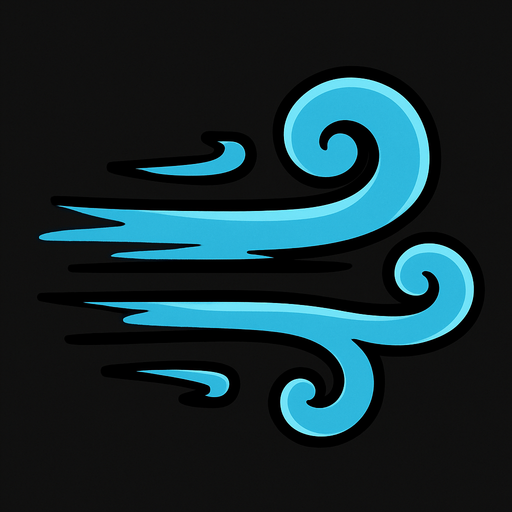 wind.
In-Game asset.  2d.  High contrast.  No shadows