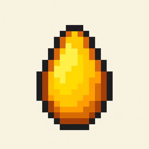 8 bit pineapple seed.
In-Game asset.  2d.  High contrast.  No shadows