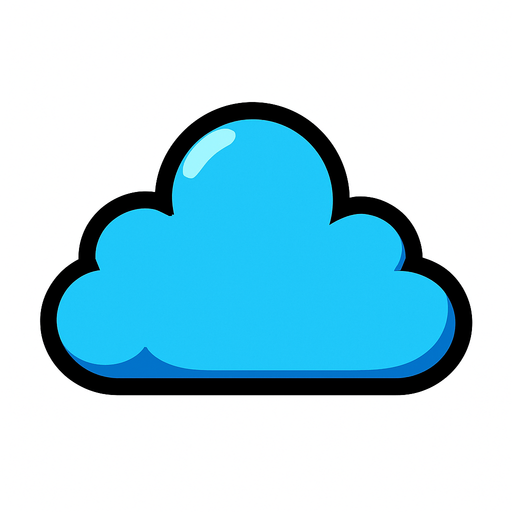 Cloud.
In-Game asset.  2d.  High contrast.  No shadows