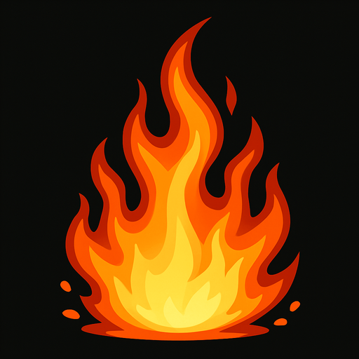 fire effect.
In-Game asset.  2d.  High contrast.  No shadows
