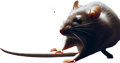 rat hit with a shuriken