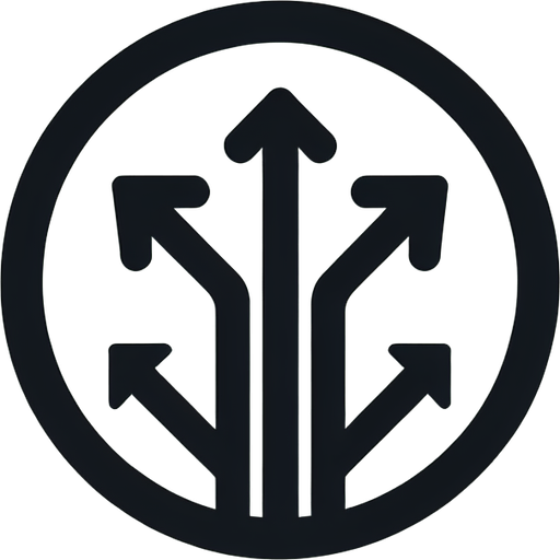 simple interface icon of arrows in all 4 directions.
Blank background