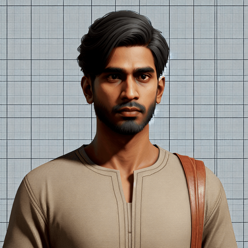 Human.
Single Game Texture. In-Game asset. 2d. Blank background. High contrast. No shadows.