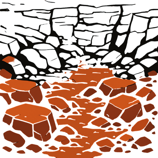 Rock bg.
In-Game asset.  2d.  High contrast.  No shadows