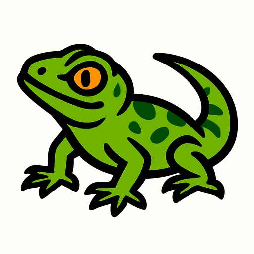 Lizard.
In-Game asset.  2d.  High contrast.  No shadows