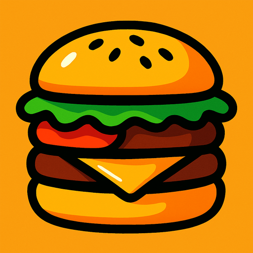 hamburger.
In-Game asset.  2d.  High contrast.  No shadows