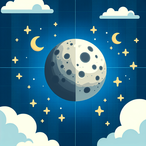 A moon..
Single Game Texture. In-Game asset. 2d. Blank background. High contrast. No shadows.