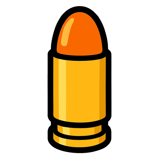 Tabanca mermisi tasarla.
In-Game asset.  2d.  High contrast.  No shadows