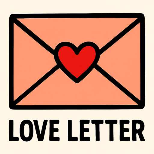 LOVE LETTER.
In-Game asset.  2d.  High contrast.  No shadows