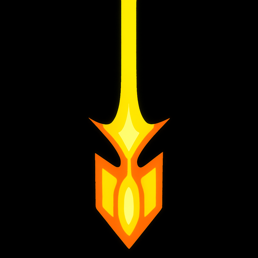 laser bullet down.
In-Game asset.  2d.  High contrast.  No shadows