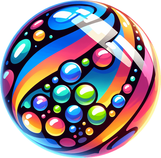 COLORED GLASS MARBLE.
Single Game Texture. In-Game asset. 2d. Blank background. High contrast. No shadows.