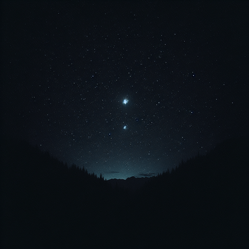 a few Stars in a dark night sky.
almost black