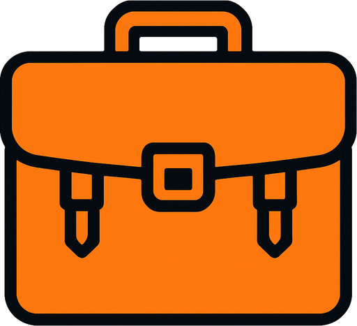 briefcase.
In-Game asset.  2d.  High contrast.  No shadows