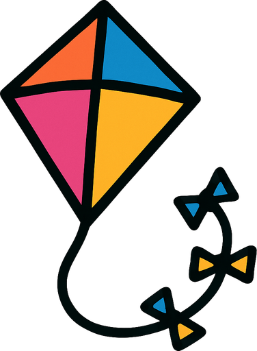 Kite.
In-Game asset.  2d.  High contrast.  No shadows