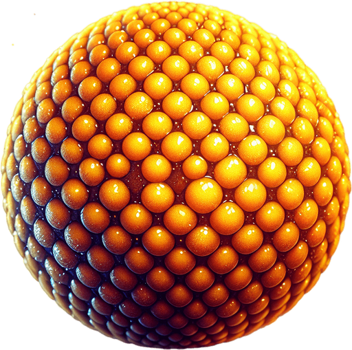 small gold ball.
Single Game Texture.  In-Game asset.  2d.  Blank background.  High contrast.  No shadows