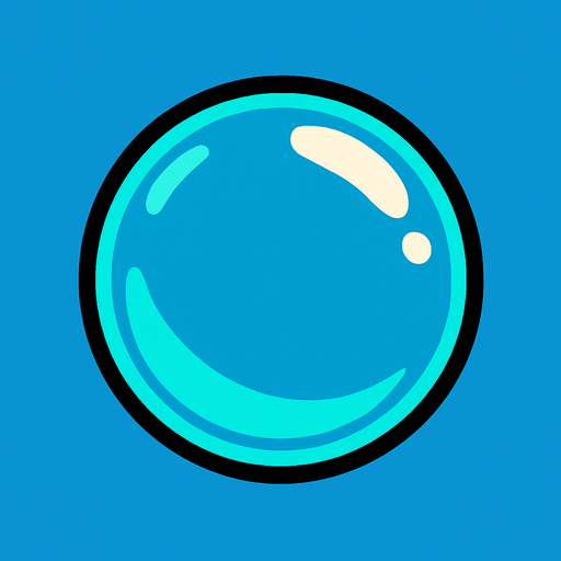 burbuja.
In-Game asset.  2d.  High contrast.  No shadows