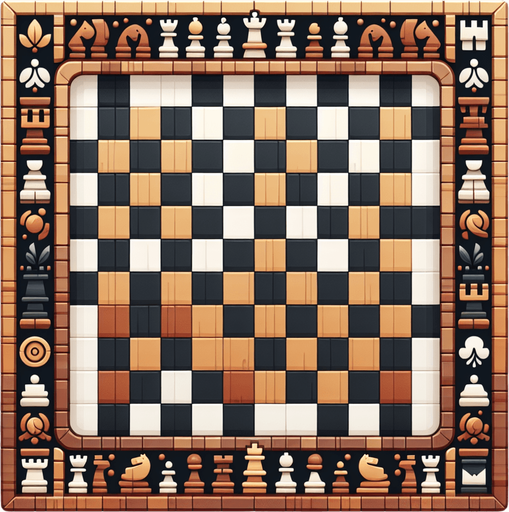 like a chess and impressive.
Single Game Texture. In-Game asset. 2d. Blank background. High contrast. No shadows.
