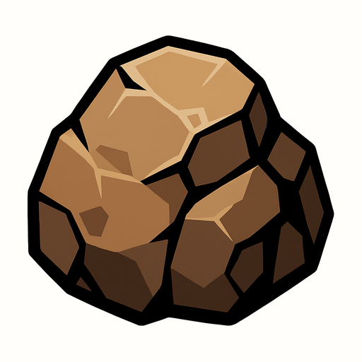 rock.
In-Game asset.  2d.  High contrast.  No shadows