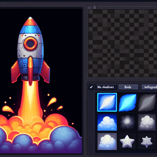 counter rocket.
Single Game Texture.  In-Game asset.  2d.  Blank background.  High contrast.  No shadows