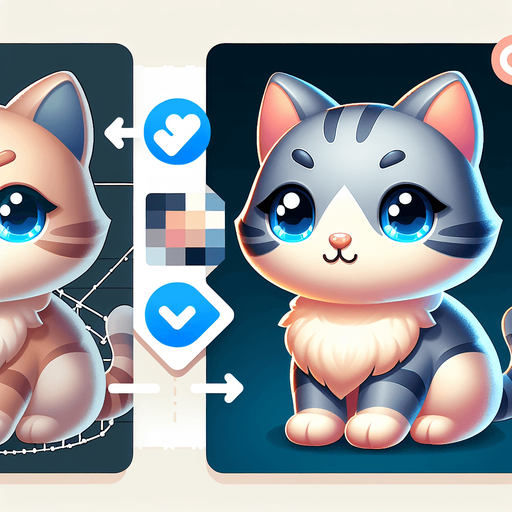 generate a cute cat image.
Single Game Texture.  In-Game asset.  2d.  Blank background.  High contrast.  No shadows