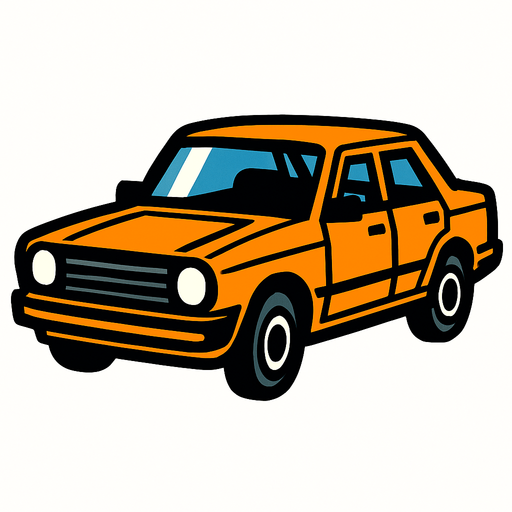 car.
In-Game asset.  2d.  High contrast.  No shadows