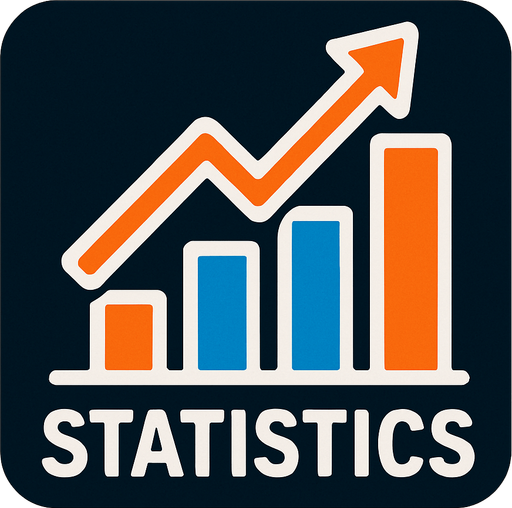 istatistik logosu.
In-Game asset.  2d.  High contrast.  No shadows