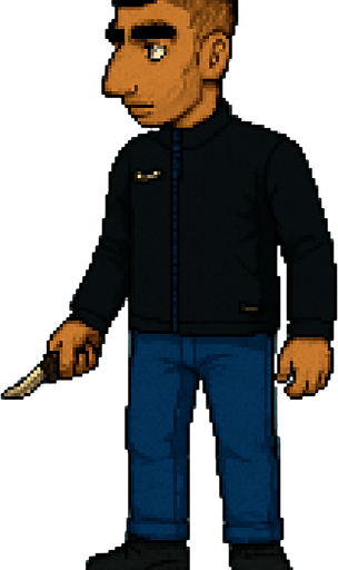 daha uzaktan çekilmiş bir halini yarat. karakterin kafasının üstü ve saçları, ayakları gözüküyor olsun