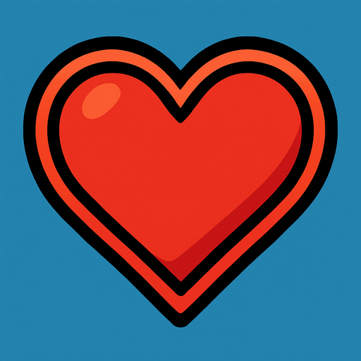 Kalp.
In-Game asset.  2d.  High contrast.  No shadows