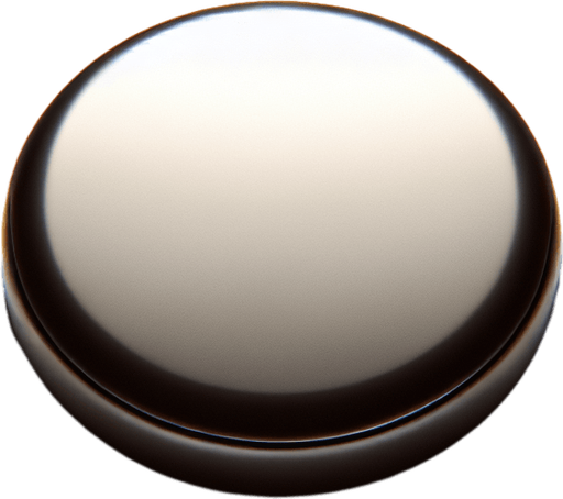 a single mat rounded empty button User interface