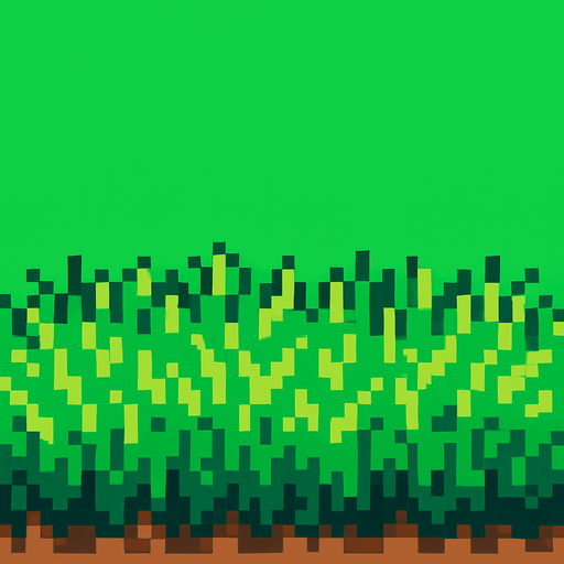 background grass 8 bit.
In-Game asset.  2d.  High contrast.  No shadows