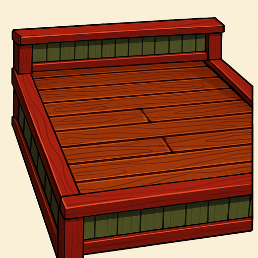 Japanese house floor of wood similar to the bathhouse in "spirited away" movie. HD colors..
In-Game asset.  2d.  High contrast.  No shadows