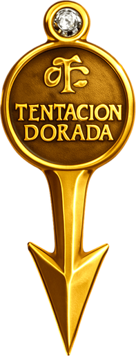 Crea un asset visual para un lujoso marcador o indicador de premio para la rueda de recompensas de 'La Tentación Dorada'.

Objetivo: Un elemento claro y elegante que indique visualmente el premio ganador en la rueda.

Diseño:

Forma: Puede ser una flecha estilizada, un pequeño colgante o un puntero refinado con un elemento decorativo.

Material/Color: Debe tener un aspecto premium, utilizando oro pulido o plata como color principal.

Detalles:

Si es una flecha, debe ser elegante y bien definida, quizás con una pequeña joya o un detalle grabado cerca de la punta.

Si es un colgante, podría ser una versión estilizada del logo del casino o una forma geométrica con un acabado lujoso.

Asegúrate de que tenga una dirección clara de 'apuntado'.

Elemento de Posicionamiento: Debe tener un punto o borde claro que se alinee con precisión con las divisiones entre las secciones de premios en la rueda.

Iluminación/Efectos (si Upit lo permite): Un brillo sutil o destellos para llamar la atención s.
In-Game asset.  2d.  High contrast.  No shadows