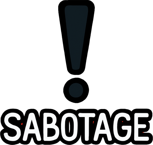 among us sabotageIndicator.
In-Game asset.  2d.  High contrast.  No shadows