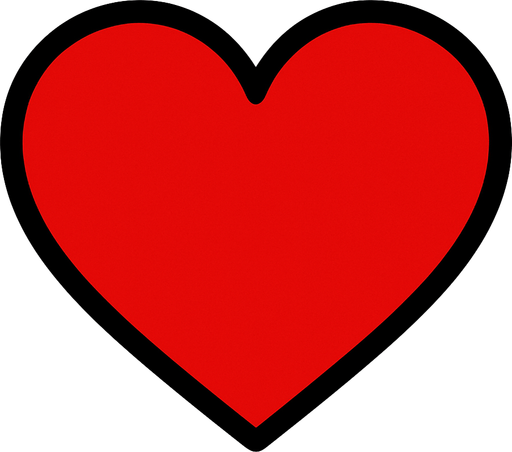 kalbi kırmızı yap.
In-Game asset.  2d.  High contrast.  No shadows. bu kalbi  kırmızı yap