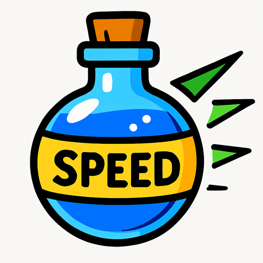 speed poiton.
In-Game asset.  2d.  High contrast.  No shadows