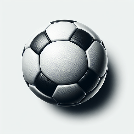 foot ball.
Single Game Texture. In-Game asset. 2d. Blank background. High contrast. No shadows.