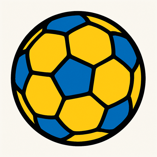 football ball.
In-Game asset.  2d.  High contrast.  No shadows