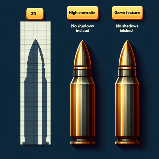 vertical tank bullet.
Single Game Texture.  In-Game asset.  2d.  Blank background.  High contrast.  No shadows
