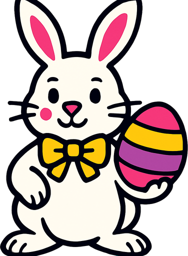 EASTER BUNNY.
In-Game asset.  2d.  High contrast.  No shadows
