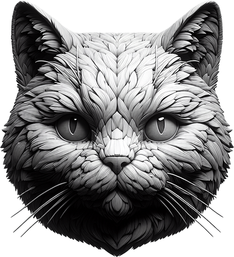 kedi.
Single Game Texture. In-Game asset. 2d. Blank background. High contrast. No shadows.