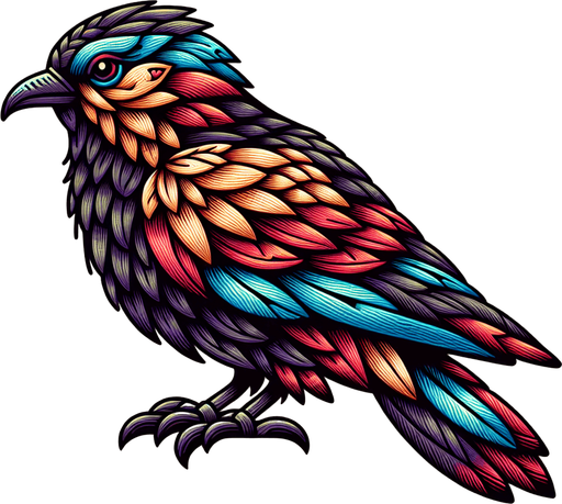 Bird.
Single Game Texture.  In-Game asset.  2d.  Blank background.  High contrast.  No shadows