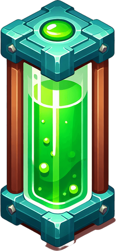 Green water energy bar.
Single Game Texture.  In-Game asset.  2d.  Blank background.  High contrast.  No shadows
