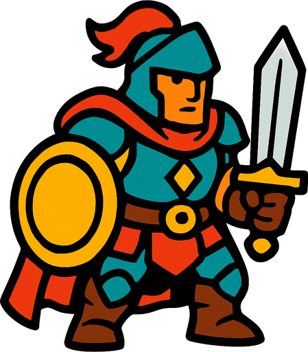 Hero.
In-Game asset.  2d.  High contrast.  No shadows