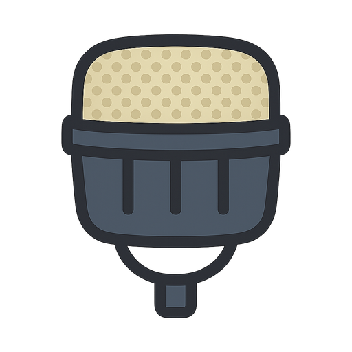 bir 2D mikrofon basligi. No background. Transparent background. Blank background. No shadows. 2d. In-Game asset. flat