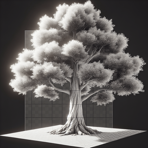 Make a Tree.
Single Game Texture. In-Game asset. 2d. Blank background. High contrast. No shadows.