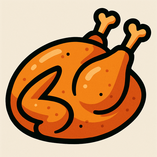 tavuk.
In-Game asset.  2d.  High contrast.  No shadows