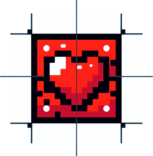 Red ♥️.
Single Game Texture. In-Game asset. 2d. Blank background. High contrast. No shadows.